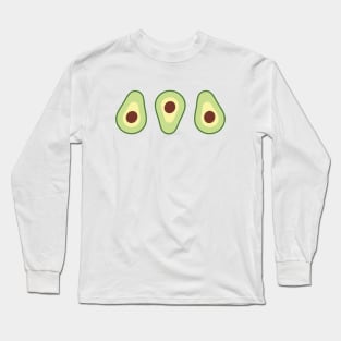 3 Avocados Long Sleeve T-Shirt